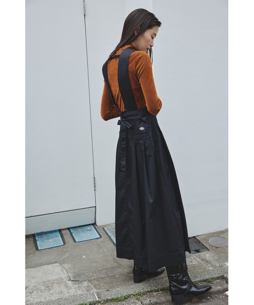FLAYi.d ディッキーズコラボ　ジャンスカ　サロペット　スカート Dickies ジャンパースカート 「WEB限定」Dickies（ディッキーズ