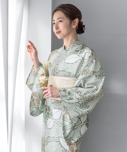 【floro by SOUBIEN】浴衣2点セット ソウビエン SOUBIEN（創美苑） 浴衣 「floro by SOUBIEN」浴衣2点セット （浴衣＋