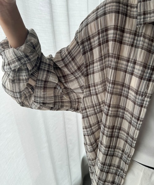 CANAL JEAN ブラウス シャツ El mar ヨウリュウチェックシャツ