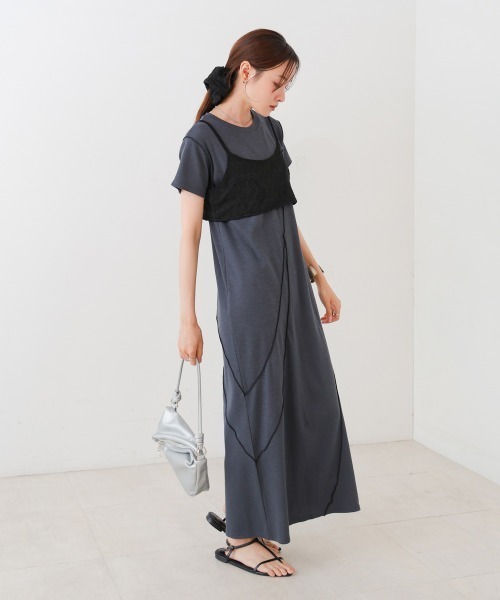 BAB（バブ） ワンピース 「S・Mサイズ展開」ビスチェセットメロー