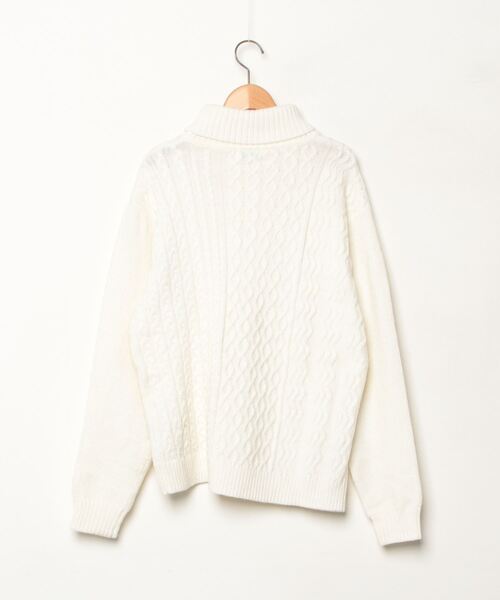 「gim」 タートルネックニット M ホワイト レディース_画像2