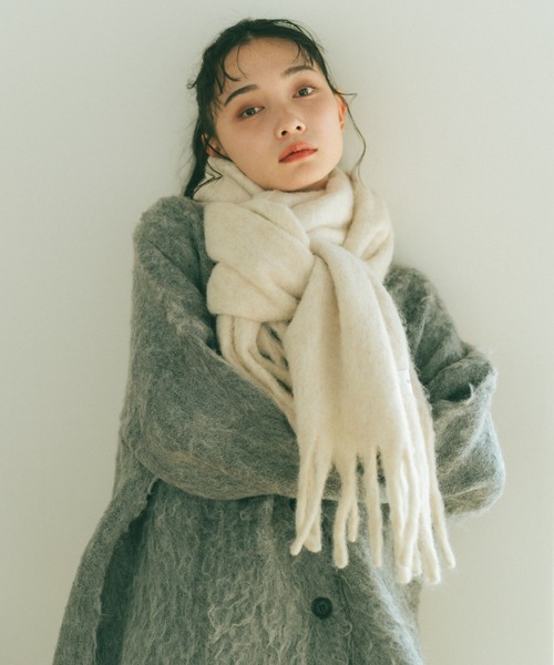 VANNIE U（ヴァニーユー） マフラー ストール ウール混ミックス