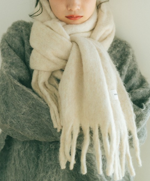 VANNIE U（ヴァニーユー） マフラー ストール ウール混ミックス