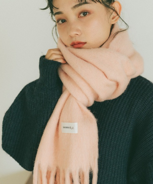 VANNIE U（ヴァニーユー） マフラー ストール ウール混ミックス