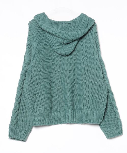 「SLOBE citron.」 ニットカーディガン FREE グリーン レディース_画像2