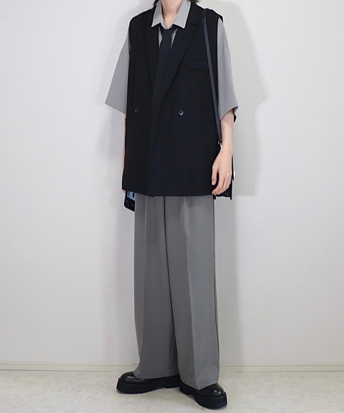 「Loose/ルース」 ベスト L グレー系その他 メンズ