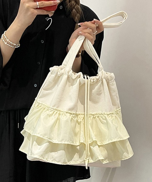 ショルダーバッグ バッグ フリルデザインショルダーバッグ