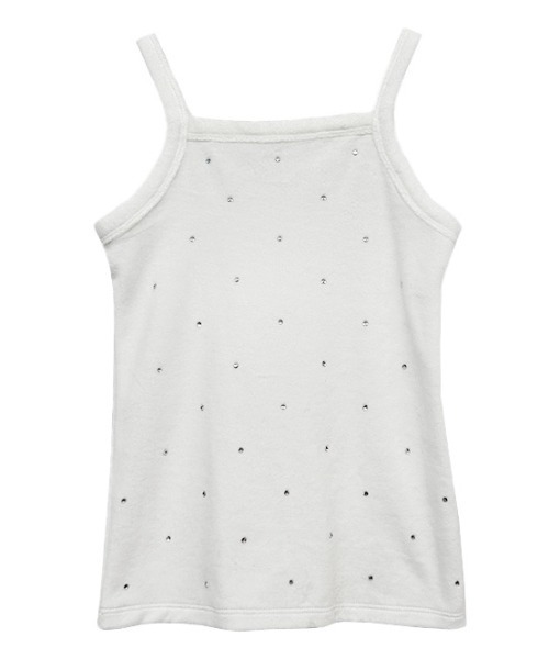タンクトップ ノースリーブ velor rhonestone tank top レディース