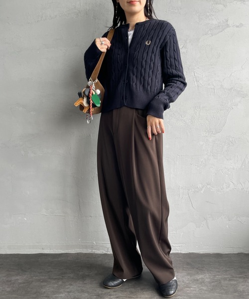 FREDPERRY ケーブルニット FRED PERRY ニット セーター 「WEB先行予約」「FRED PERRY