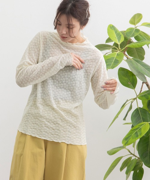 「POU DOU DOU」 長袖カットソー 3 ミント レディース