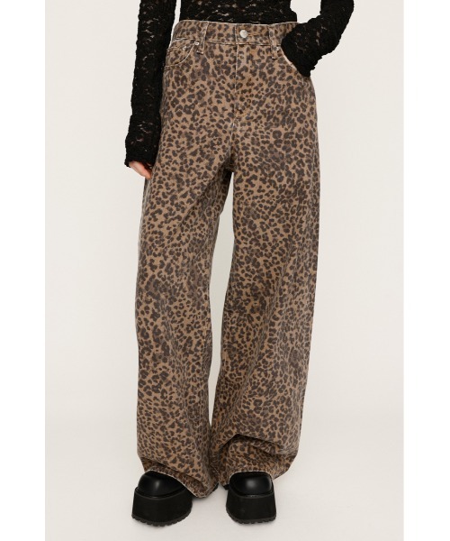SLY ジーンズ デニム デニムパンツ 「2025AW」LEOPARD WIDE LEG