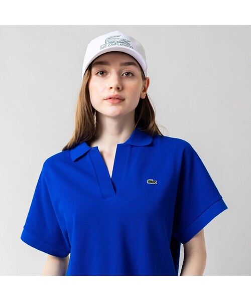 ラコステ ブルー レディースポロシャツ半袖未使用LACOSTE ラコステ LACOSTE 『L.12.12』定番半袖ポロシャツ （ブルー系