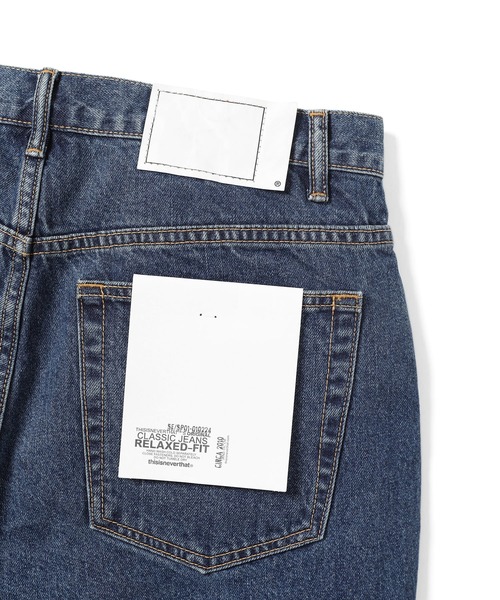 「thisisneverthat」 デニムハーフパンツ L ブルー メンズ