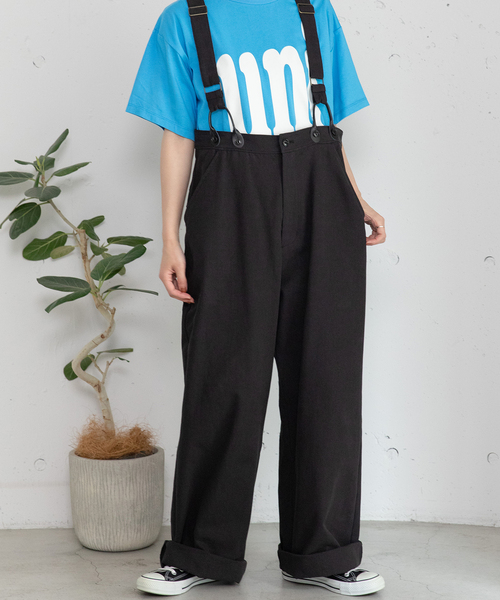 POU DOU DOU（プードゥドゥ） パンツ サスペンダー付きストレート