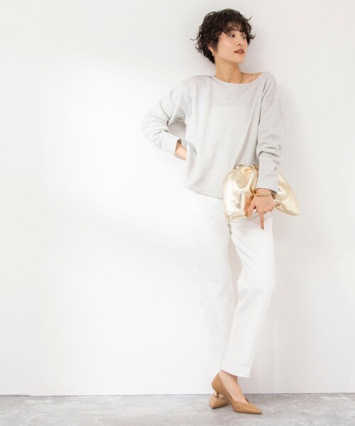 「Rie Miller」 長袖カットソー 38 グレー系その他2 レディース