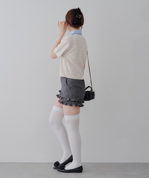 ANOTHER BRANCH OLIVE des OLIVE パンツ 2段フリルスカパン レディース