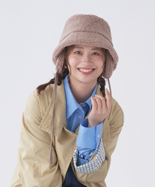 estaa（エスタ） 帽子 ハット イヤーフラップ バケハ ボアハット