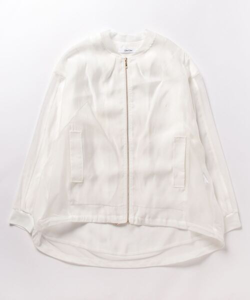 DouDou（ドゥドゥ） ジップアップブルゾン FREE オフホワイト