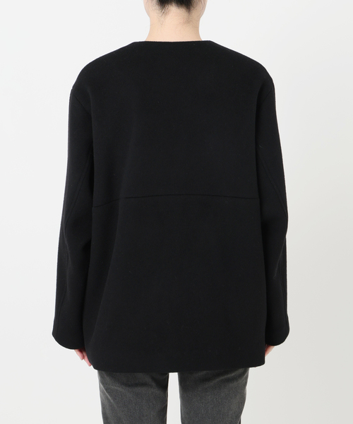 ☆美品☆ジャーナルスタンダード 定価38,500円 スーパー120Vネックコート JOURNAL STANDARD relume ノーカラーコート コート 「追加