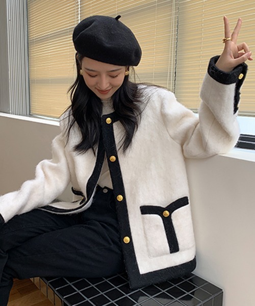 Fano Studios」 ノーカラージャケット S ホワイト レディース