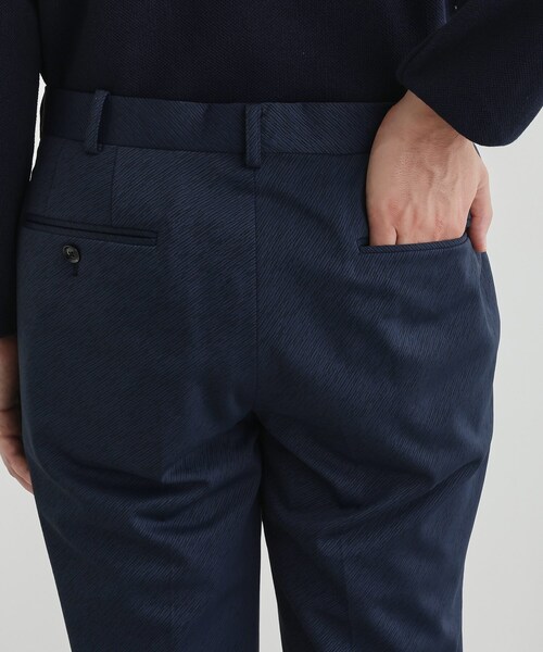 TAKEO KIKUCHI（タケオキクチ） スラックス 楊柳カルゼ パンツ メンズ