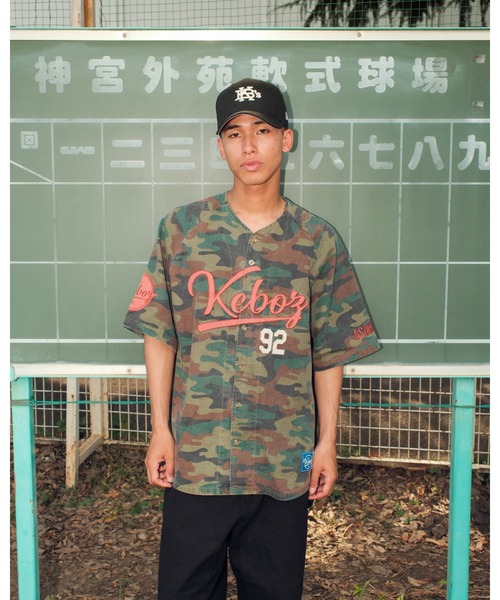 KEBOZ CLASSIC BASEBALL JERSEY ベースボールシャツ KEBOZ シャツ CLASSIC BASEBALL JERSEY メンズ : ZOZOTOWN Yahoo