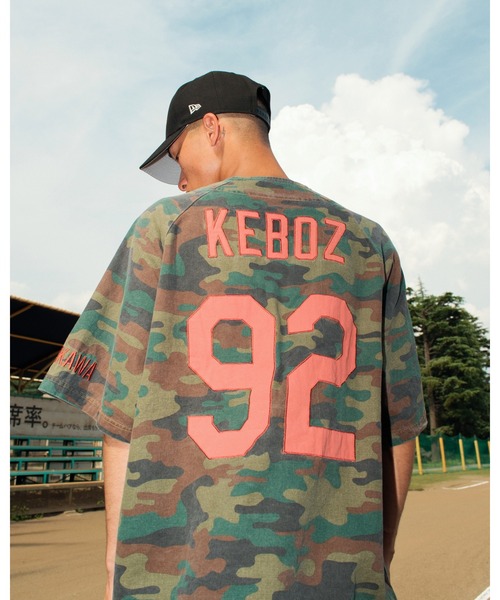KEBOZ CLASSIC BASEBALL JERSEY ベースボールシャツ CALEE - × KEBOZ BASEBALL SHIRT (BLACK) / × ケボズ ベースボール
