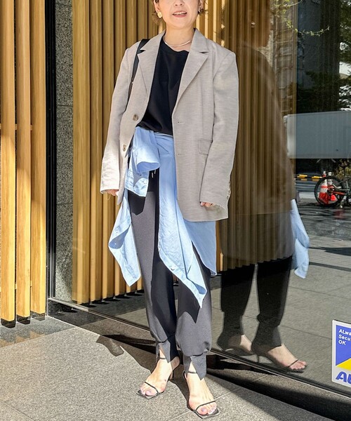 「Rie Miller」 半袖カットソー 38 オフホワイト レディース_画像9