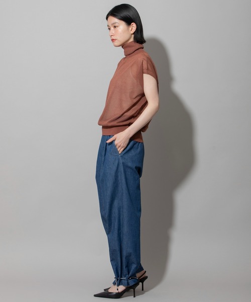 「Munich」 ノースリーブニット FREE ライム レディース_画像9