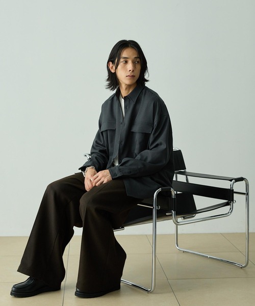 EMMA CLOTHES（エマクローズ） シャツ 「セットアップ対応」ウール