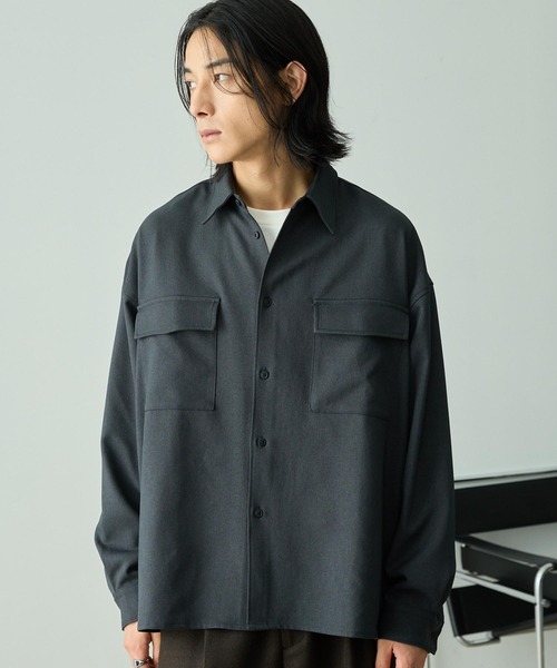 EMMA CLOTHES（エマクローズ） シャツ 「セットアップ対応」ウール