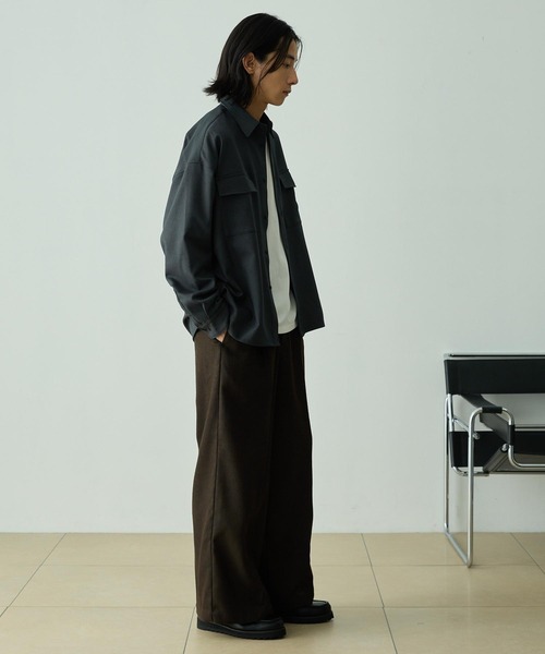 EMMA CLOTHES（エマクローズ） シャツ 「セットアップ対応」ウール