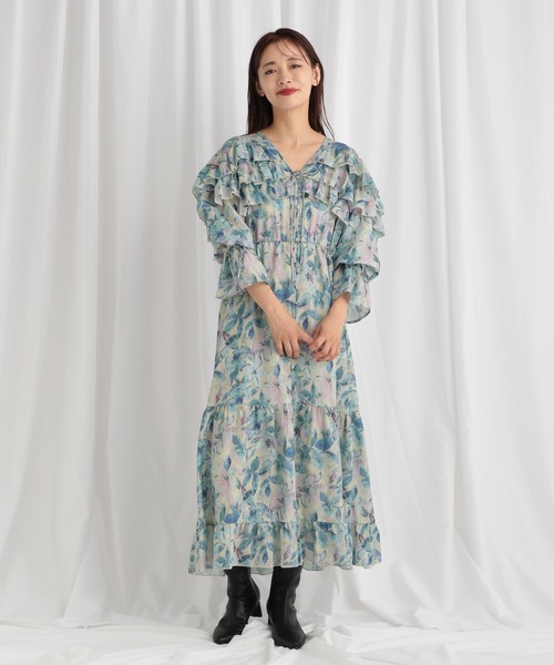 mysty woman（ミスティウーマン） ワンピース アンティークフラワー