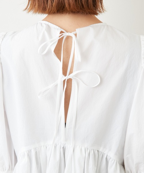 「GALLARDAGALANTE」 半袖ブラウス FREE レッド レディース_画像4