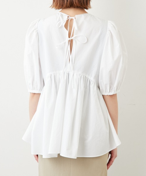 「GALLARDAGALANTE」 半袖ブラウス FREE レッド レディース_画像5