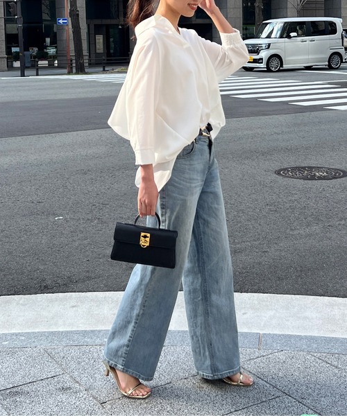 「Chez toi」 7分袖ブラウス FREE オフホワイト レディース_画像5