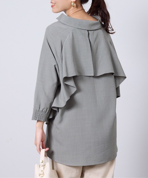 「Chez toi」 7分袖ブラウス FREE オフホワイト レディース_画像6