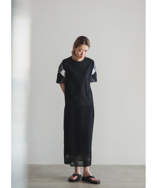 「FIL DE FER」 半袖Tシャツ FREE ブラック レディース_画像7