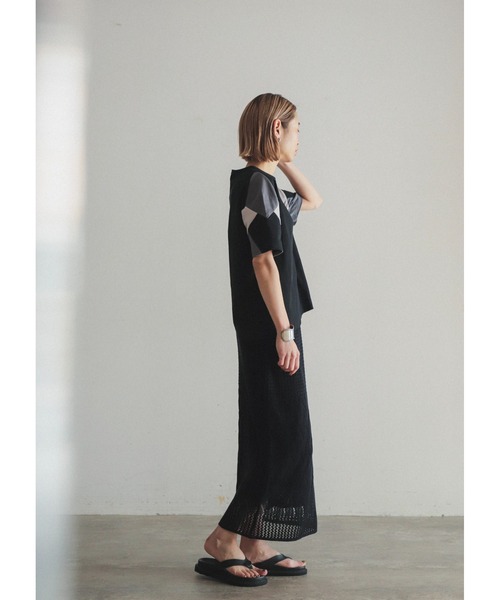 「FIL DE FER」 半袖Tシャツ FREE ブラック レディース_画像8