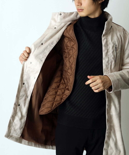 「MK MICHEL KLEIN HOMME 」 コート 48 アイボリー メンズ_画像7