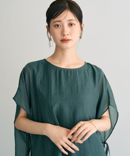 「YECCA VECCA」 ノースリーブブラウス FREE キャメル レディース_画像8