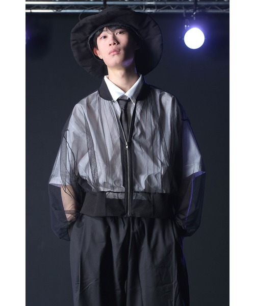 「ankoROCK」 ジップアップブルゾン ONE SIZE ブラック レディース_画像3