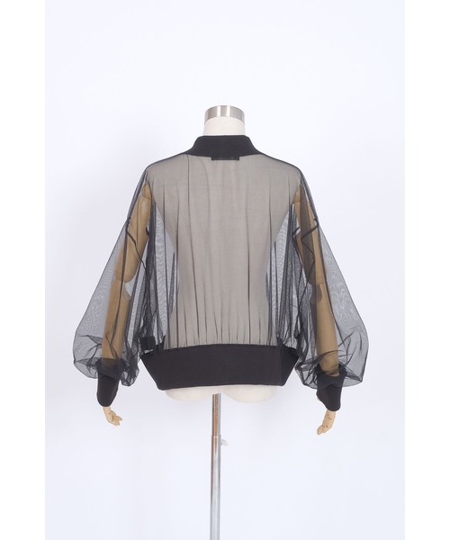 「ankoROCK」 ジップアップブルゾン ONE SIZE ブラック レディース_画像6