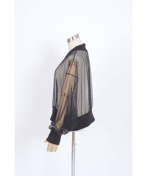 「ankoROCK」 ジップアップブルゾン ONE SIZE ブラック レディース_画像7