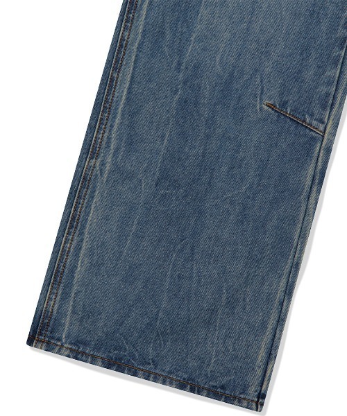 ジーンズ 「mahagrid/マハグリッド」WASHED DART DENIM PT/ウォッシュドダートデニムパンツ メンズ レディース
