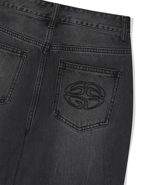 ジーンズ 「mahagrid/マハグリッド」WASHED DART DENIM PT/ウォッシュドダートデニムパンツ メンズ レディース