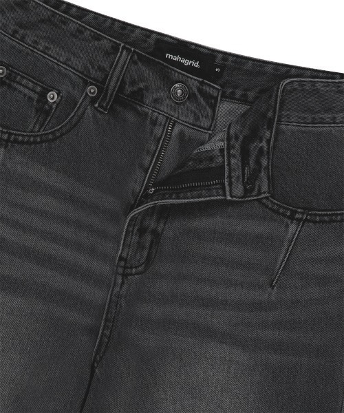ジーンズ 「mahagrid/マハグリッド」WASHED DART DENIM PT/ウォッシュドダートデニムパンツ メンズ レディース