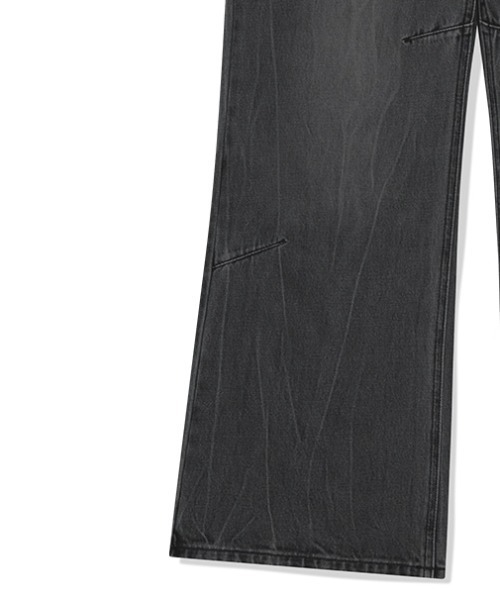 ジーンズ 「mahagrid/マハグリッド」WASHED DART DENIM PT/ウォッシュドダートデニムパンツ メンズ レディース