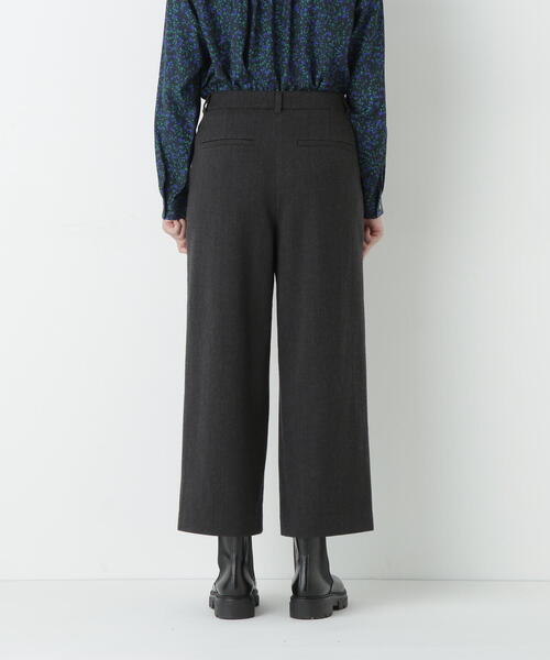 human woman パンツ 「5サイズ展開」TOPツイルガウチョパンツ
