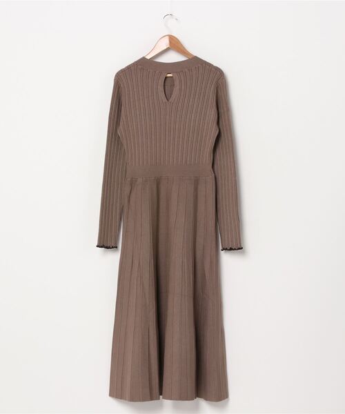 「EMMEL REFINES」 ニットワンピース FREE コバルトブルー レディース_画像2